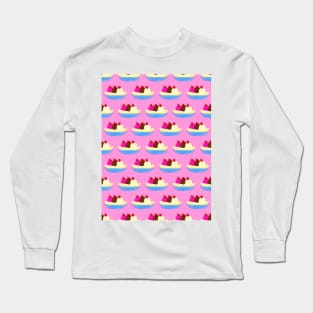 BANANA Split Pink Long Sleeve T-Shirt